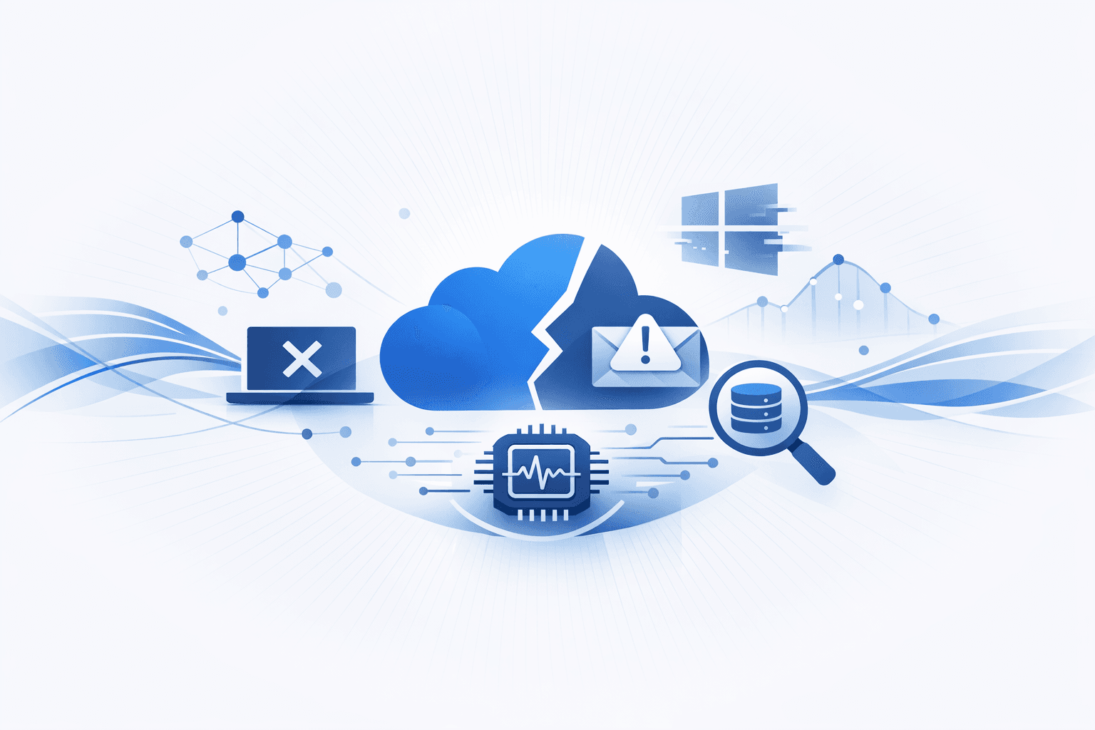 Microsoft cloud service disruptions affecting Microsoft 365, Exchange Online, and Windows Update/Store